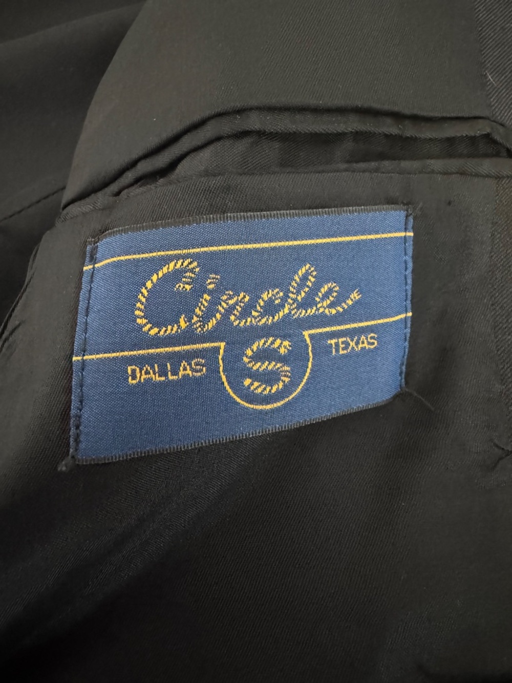 Vintage 90s Circle S Black Western Dallas Frontier Tuxedo Bolero Jacket RN25832 - Picture 9 of 15